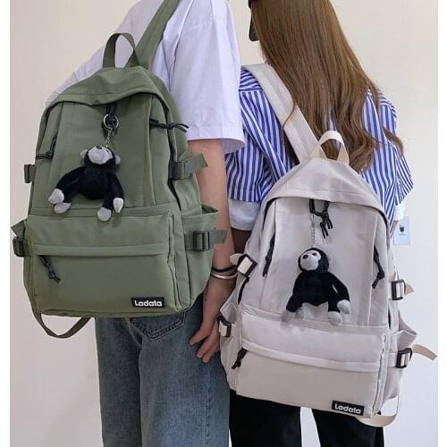 College Student Female Backpack Travel Fashion Women School Bag Book Ladies New Backpack Girl Laptop Waterproof Nylon Bag Kawaii