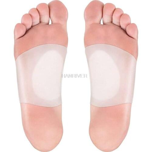 1 pair Foot heart insoles flat foot pad bandages arch support men and women sports socks insoles foot pad female heart