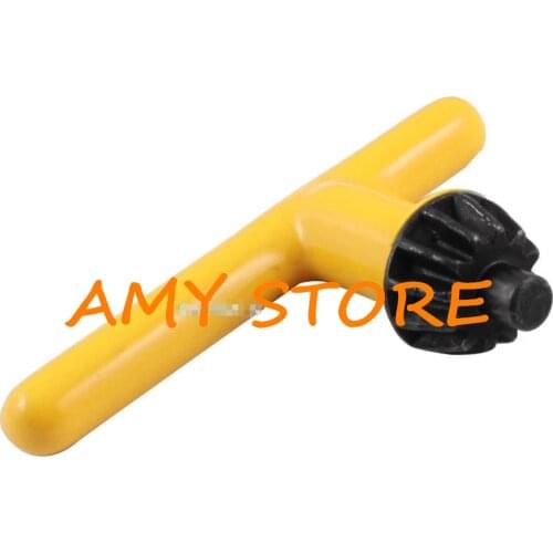 1Pc 11 Teeth 22mm Gear Diameter 8mm Pilot Diameter T Shaped Spanner Drill Chuck Key Tool Yellow