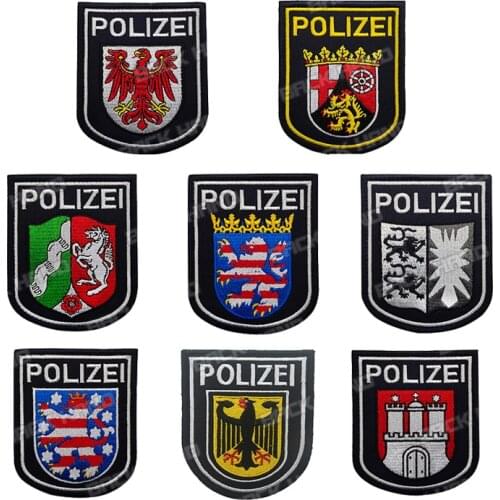 1 Pc 3D German Flag Patch DEU Eagle German Police Embroidery Tactical Hook and Loop Military Army Badge Backpack Hat Applique
