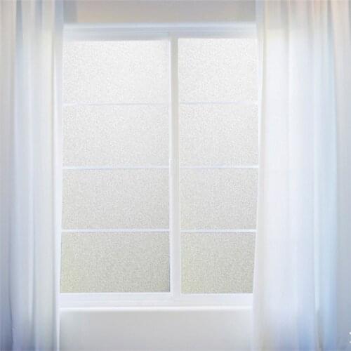 100/200cm*45cm Frosted Window Film No Glue Self Adhesive Vinyl Static Cling Privacy Glass Door Sticker Bathroom For Home Decor