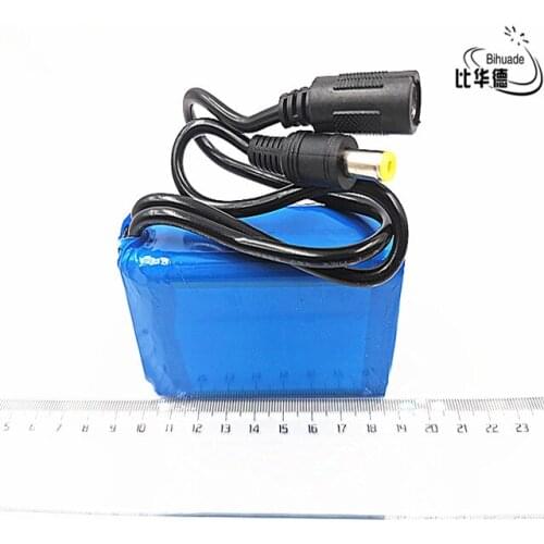 12V 4000mah lithium battery Rechargeable DC battery polymer batteria For monitor motor LED light outdoor spare Battery