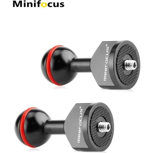 2PCS 1'' Ball Adapter with 1/4" Screw For Underwater Camera Arm Handle Grip Tray Diving Photography System