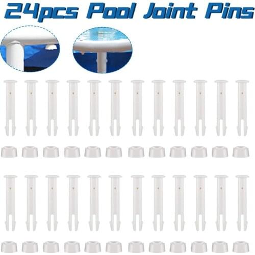 24Pcs ABS Swimming Pool Joint Pins, 6cm/2.36in Cap Set Seals for Most Types Swimming Pool Replacement Parts 28270-28273