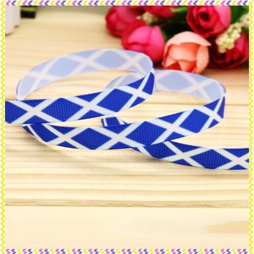 3/8'' Free shipping flag printed grosgrain ribbon hair bow headwear party decoration wholesale OEM 9mm H4374
