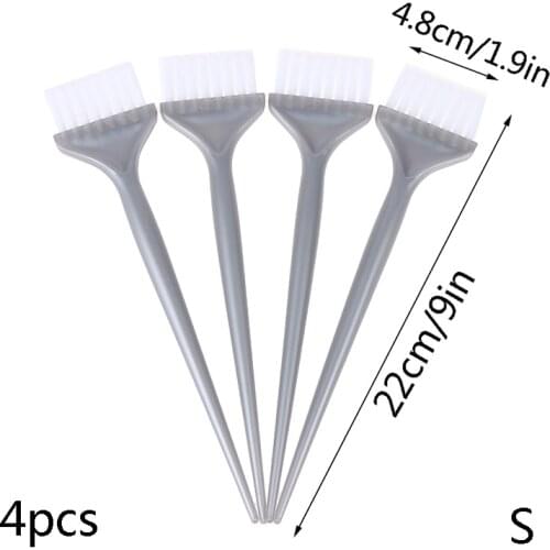 4PCS Hair Dyeing Brushes Soft Widened Hair Coloring Comb For Hairdressing Home