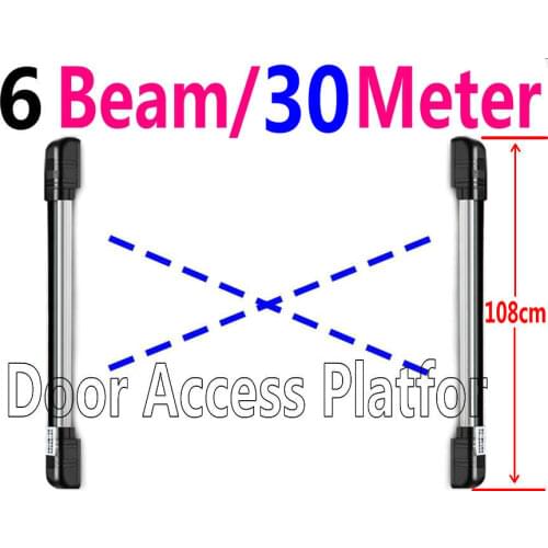 6 Infrared Beams+30 Meter Detect Distance Home Secure Anti-thieves Window Sensor Gate Alarm Infrared Beam Barrier gate controls