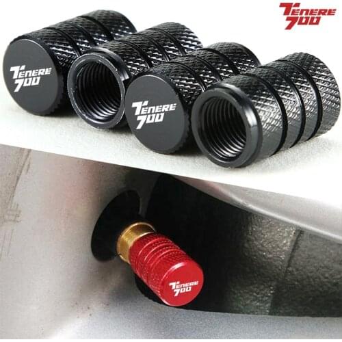 CNC Aluminum Tire Valve Air Port Cover Caps Motorcycle Accessories for Yamaha Tenere 700 T700 Tenere700 2019 2020 2021