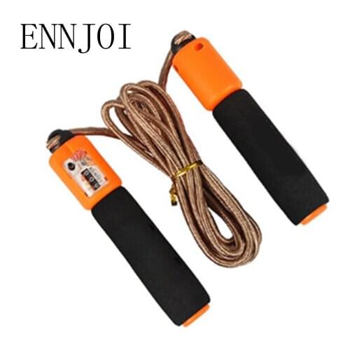Hot Sale 3M Single Weave Jump Electronic Counting Skipping Ropes Fast Speed Fitness Aerobic Jumping Exercise Equipment