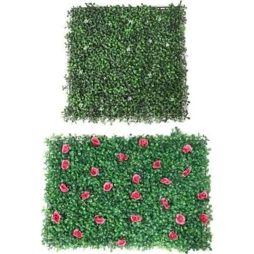 Artificial Hedges Panels Garden Decor Privacy Screen Simulation Landscape Lawn Grass Turf Rug Backyard Plant Wall Decoration