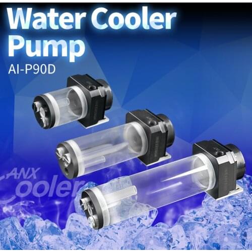 Combo Pump + Reservoir Maximum Flow Lift 5 Meters 1300L/H Compatible Cover Radiator Water Tank /Total Length