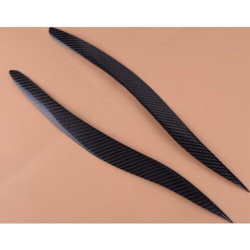 DWCX 2pcs Carbon Fiber Front Eyelid Eyebrow Headlight Cover Trim Fit For Lexus IS250 IS300 2006 2007 2008 2009 2010 2011 2012