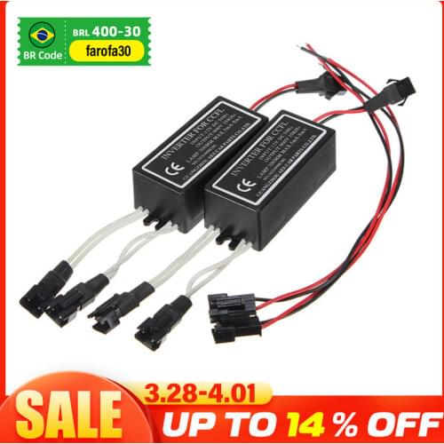 Pair 4-outputs CCFL Spare Inverter Ballast for Angel Eyes Halo Rings Kit 12V New