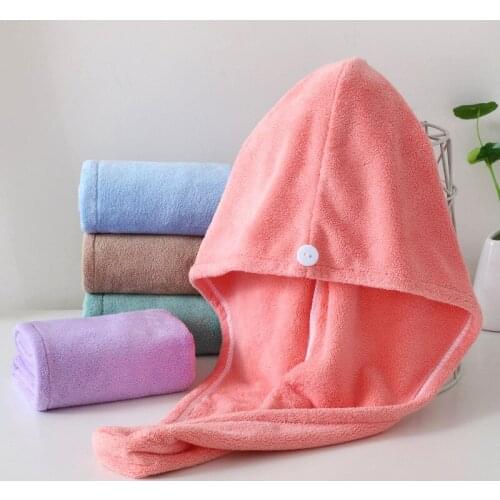 Microfiber Towel Hair Towel Quick Drying Towel Soft Skin-Friendly Bath Wrap Hat Super Water Absorption Bathroom Accessories