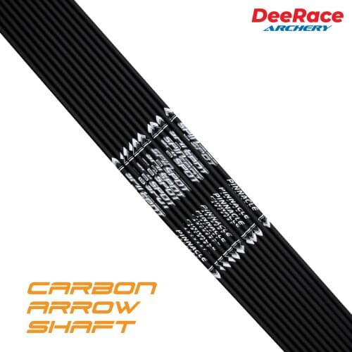6pcs 31 Inches ±0.003 Carbon Arrow Shaft for Target Spine 400# 500# 600# 700# Without Vanes Pin Nock Point Recurve Bow Archery