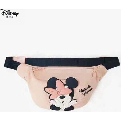 Disney Mickey Mouse Cartoon Women Shoulder Bag Minnie Fashion Diagonal Belt Bags Lady Handbag Girl Hobos