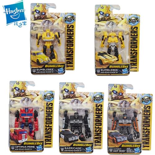 Hasbro Transformers Bumblebee Movie Deformation Robot Barricade Optimus Prime Hot Rod Models Collection Children Gifts