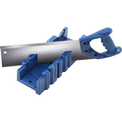 Angle Slotted Design Wood Tool Mitre Saw Box 360mm DIY Woodworking ABS 90 Degree Cutting For Woodworkers Carpenter