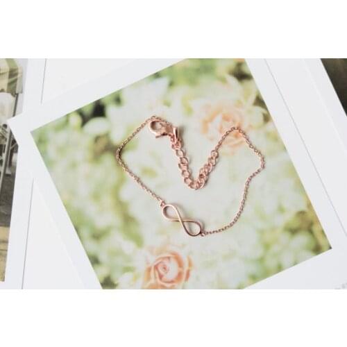 Bling Unique Infinity Bracelet -- Gold /Silver/Rose Gold 3 colors Free combination
