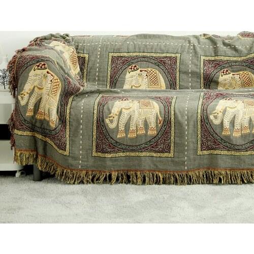 All Season Cotton Sofa Cover Throw Blanket with Tassel Dust-proof Towel Blankets For Home Office Travel Bed Sheet Tapestry