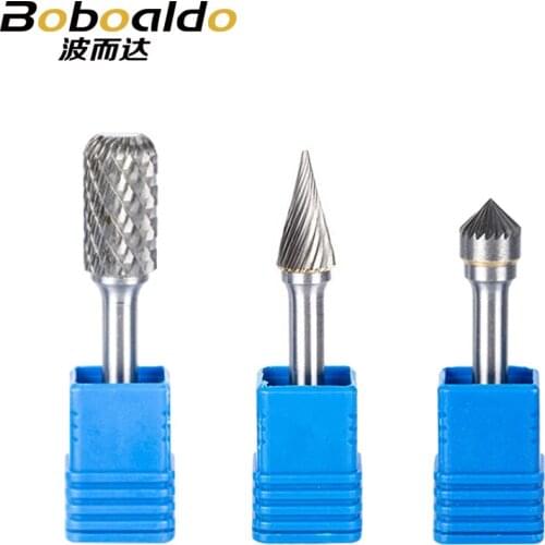 1pcs 6mm Shk 34 Type Tungsten Steel Grinding Head Dremel Accessories Carbide Rotary Tool Metal Polishing Grinding Tools
