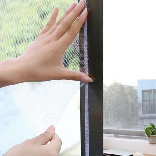 1pcs Home Mosquito Anti Window Kitchen Insect Nets Door Indoor Bug Flying Mesh Protector Curtains Adhesive Screen Decoration