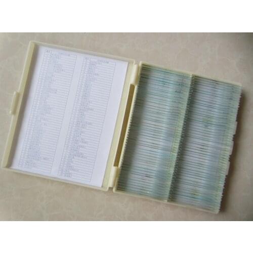 100pcs per Box Plant Optical Glass Lab Biological Microscope Specimen Bio-microscope Slides for Student Educational School