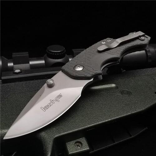 15CM (5.9') 58HRC Folding Knife Pocket Knife, Stainless Steel Camping Hunting Tactical Knife Survival Tool, with Back Clip