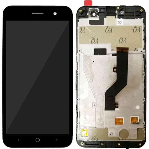 5.0" Original IPS LCD Display for ZTE Blade A520 LCD Display Touch Screen Digitizer Front Glass Replacement Assembly with Frame