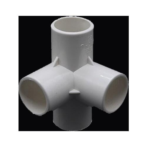20mm 25mm 32mm PVC Four Way Joint Garden Irrigation Watering Tube Adapter Pipe Fittings