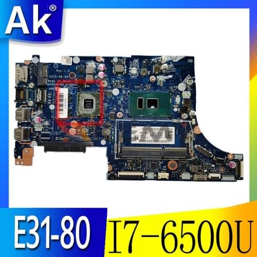 Akemy BIVS3 BIVE3 LA-D061P For lenovo E31-80 laptop motherboard SR2EZ I7-6500U N16V-GM-B1 Mainboard works