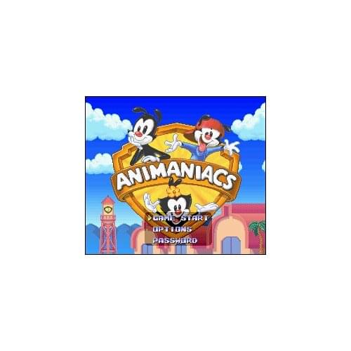 ANIMANIACS 16 bit Big Gray Game Card For NTSC Game Player Drop Shipping