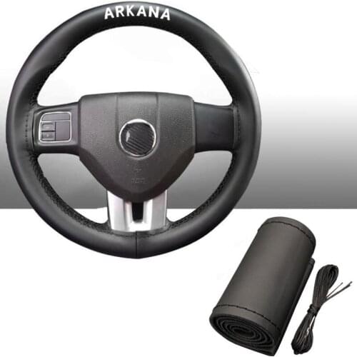 15 Inch Top Genuine Leather Steering Wheel Cover for Renault Arkana Car Interior Accessories