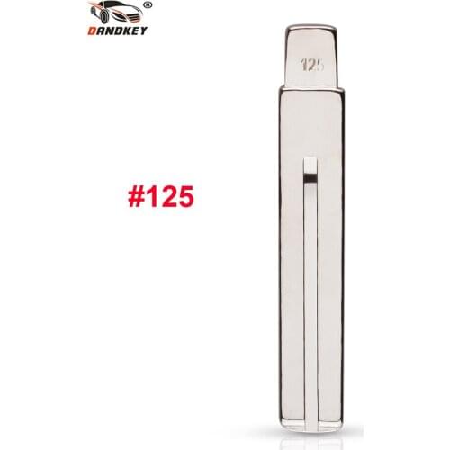 Dandkey NO. 125 Key Blade For New C30 Flip Key Blade Original Car Blank Key Blade 125
