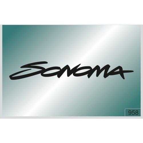 For SONOMA -2 pcs. stickers HIGH QUALITY DECALS different colors 958