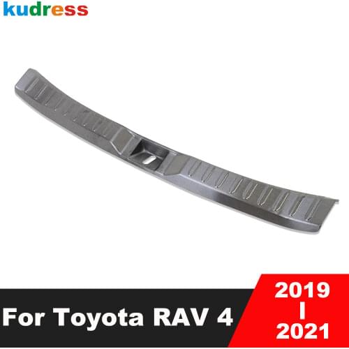 For Toyota RAV4 RAV 4 2019 2020 2021 Stainless Steel Interior Rear Trunk Bumper Cover Trim Tailgate Door Sill Car Accessories