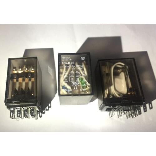 FCR4LD3 24VDC 5A 240VAC/30VDC DIP14 FIF 4 to C (with hte LED) relay (MY4N-J,HF18FF) Complete substitution ,New and original