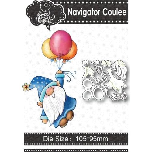 Metal cutting mold balloon dwarf died of scrapbooking layered drawing craft supplies cutting decorative stamps and embossing 202