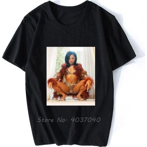 Lil Kim Custom T-Shirt Funny T Shirt Men Cotton Tshirt Hip Hop Tees Tops Streetwear