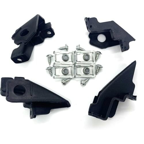Headlight Repair Kit 4pcs Bracket Mount Clips Right and Left Side For VW Polo 2009-2017