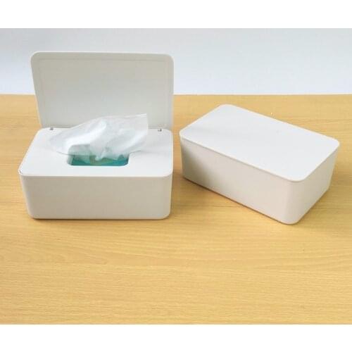 Wet Tissue Box Desktop Seal Baby Wipes Paper Dispenser Napkin Storage Holder Lid