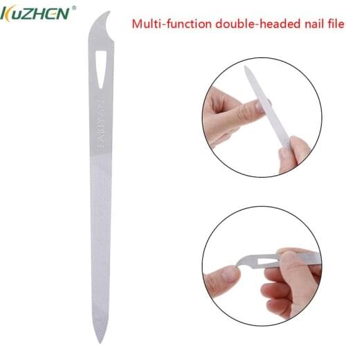 1Pc Stainless Steel Nail File Double Sides Thick Nails Pedicure Manicure Tools Metal Nail File Hot