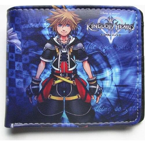 Anime Kingdom Hearts Wallets Men Card Holder Coin Pocket Cartoon Short Wallet