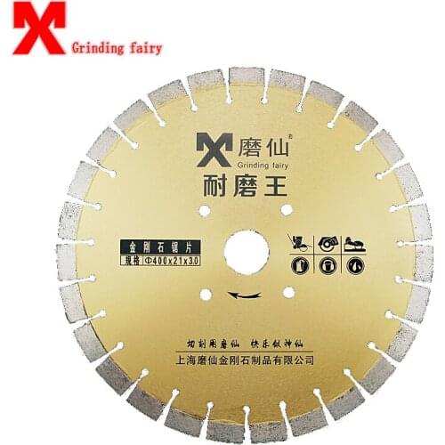 MX Concrete Old Road Cutting Tablets Cutting Pile Dedicated Diamond Saw Blade Marble Tablets Road Cut Simpler Lasting Use 400mm