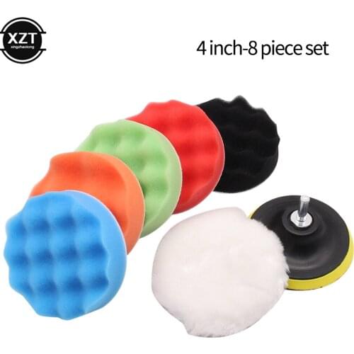 Car Polishing Pad Kit Sponge Polishing Waxing Buffing Pad Kit Removes Scratches Car Care Detailing Hand Tool 8Pcs/Set 3 4 inch