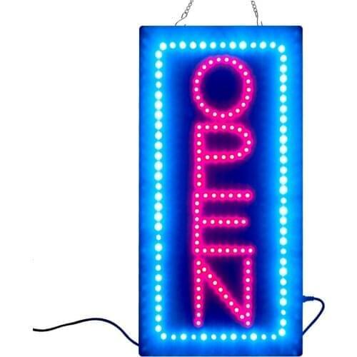 NEW Animated Motion Running LED open sign Business +On/Off Switch Bright Light Neon Signs