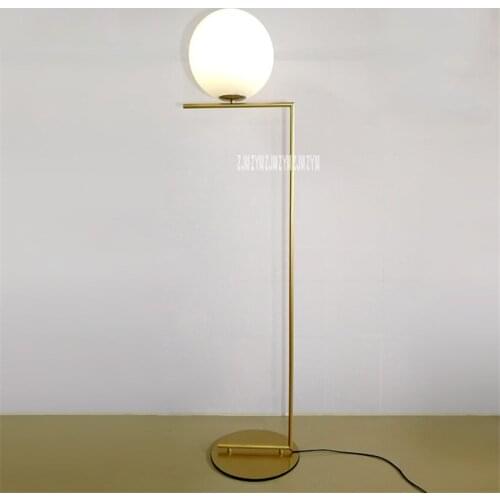 OMZ-L048 Bedroom Bedside Study Room Simple Ball Standard Lamp Postmodern Living Room Minimalist Glass Ball Floor Lamp Creative