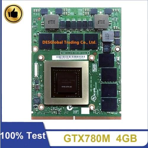 Original GTX780M GTX 780M N14E-GTX-A2 Graphic Video Card For Laptop Dell Alienware M17X R4 R5 M18X R2 R3 Fully Test