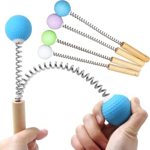 Meridian hammer back massage Handheld Multifunctional Massage Hammer Golf Massage Hammer Wooden Handle Massage Ball Massager