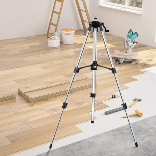 Telescopic Laser Level Tripod 1.2M/1.5M Adjustable Height Thicken Aluminum Mounting Bracket Tripod Stand for Self Leveling